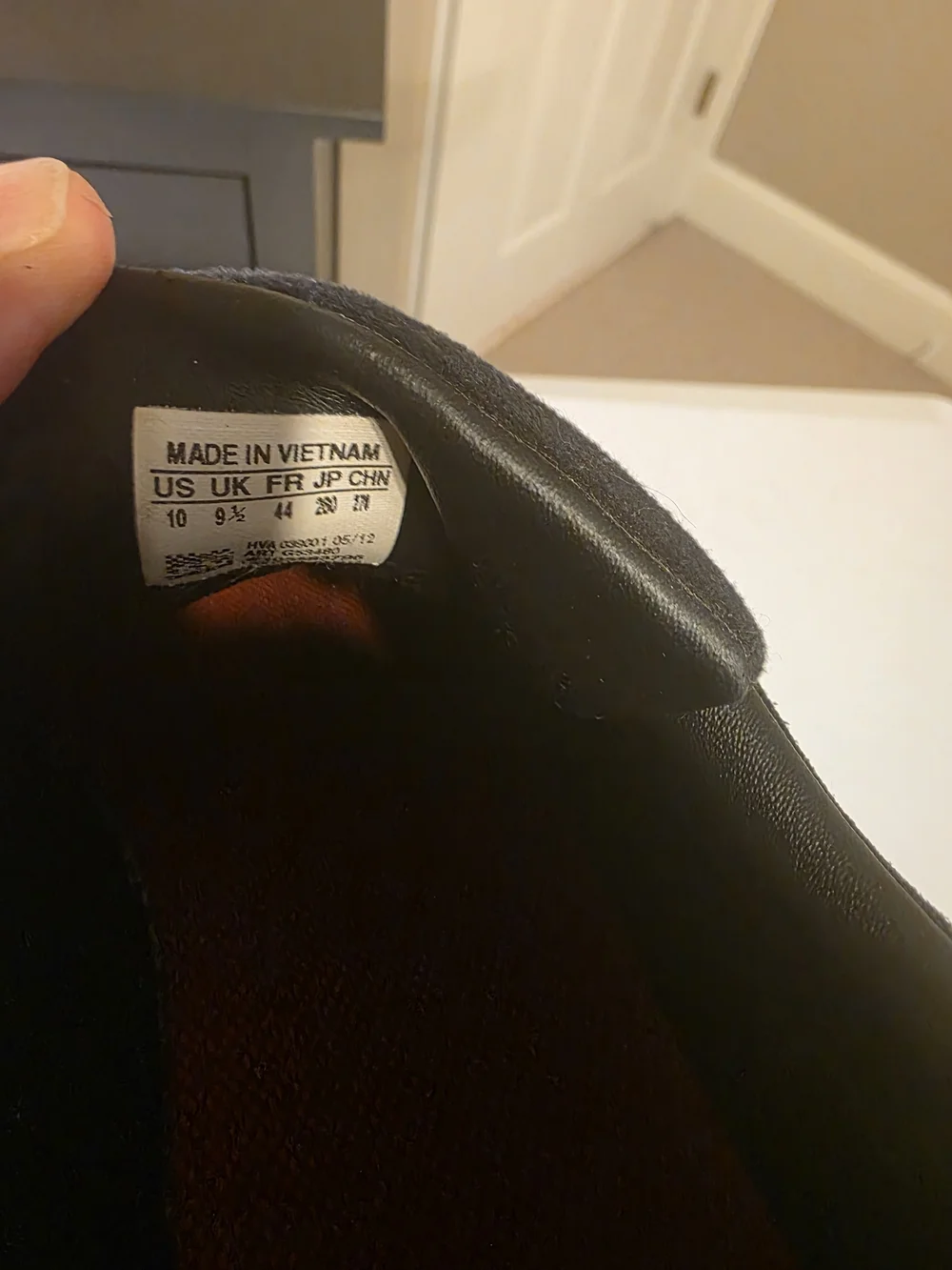 adidas Black Suede with White Insole